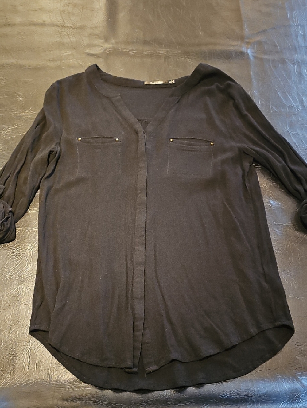 Doe & Rae Black Blouse - Picture 3 of 7